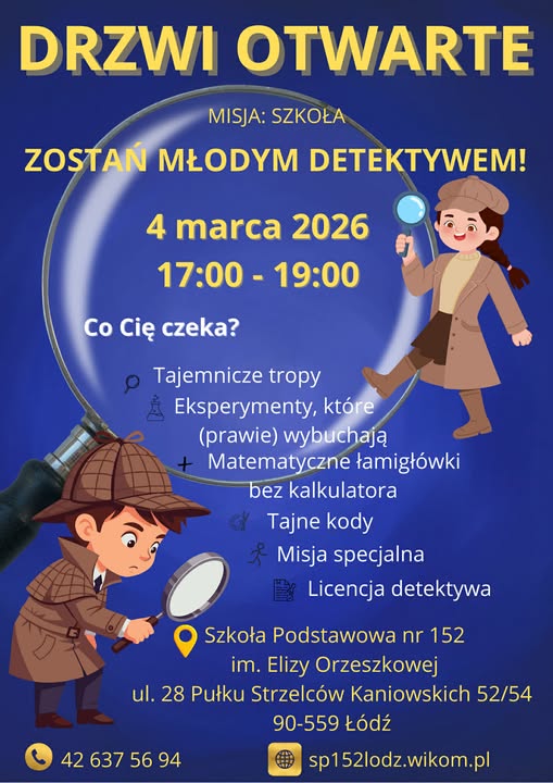 plakat z okazji drzwi otwartych