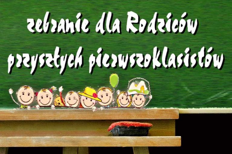 napis zebranie dla rodzicow