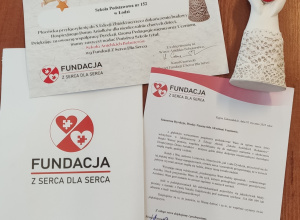 Podziękowanie od Fundacji.