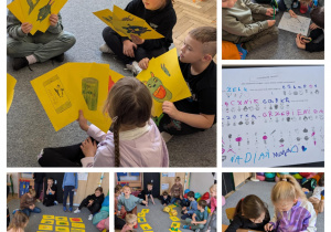 Uczniowie klasy 2a realizują projekt dotyczacy higieny