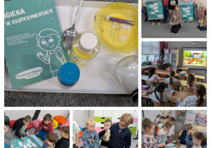 Uczniowie klasy 2a realizują projekt dotyczacy higieny