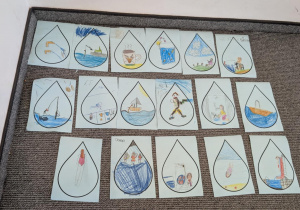 prace uczniów - krople wody