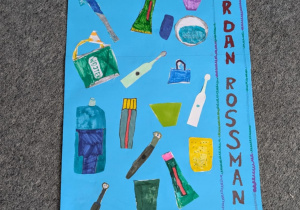 Plakat wykonany przez uczniów