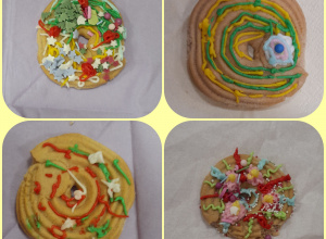kolorowe ciastka
