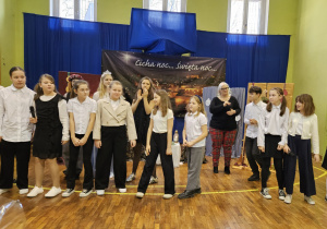 Wystep uczniów w jasełkach