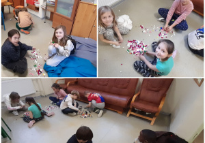 dzieci budują z lego