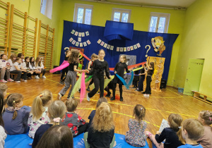 Występy uczniów podczas Drzwi Otwartych szkoły