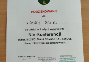 podziękowania