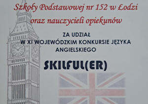 dyplom za osiągniecie