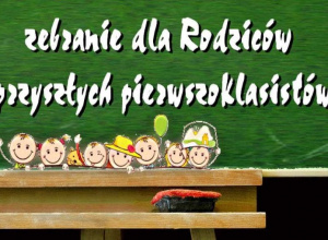 napis zebranie dla rodzicow